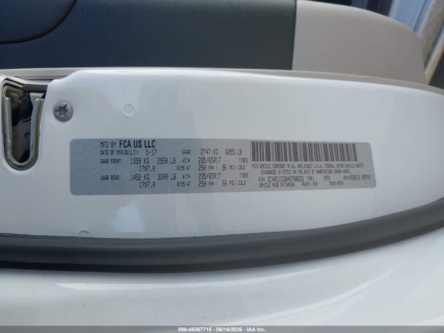 Продажа на аукционе авто 2017 Chrysler Pacifica Lx, vin: 2C4RC1CG8HR788833, номер лота: 45367715