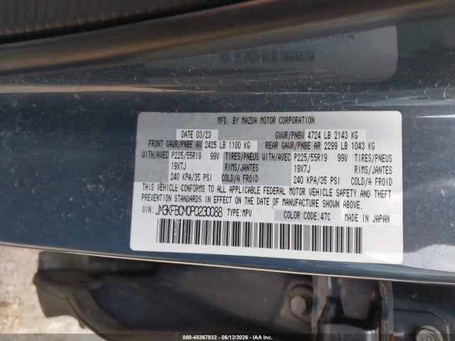 Продажа на аукционе авто 2023 Mazda Cx-5 2.5 S Carbon Edition, vin: JM3KFBCM0P0230088, номер лота: 45367832