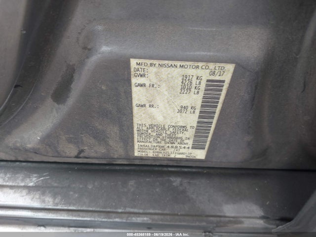 Nissan Altima 2.5 Sr 2017 1N4AL3APXHC488544 Image 9