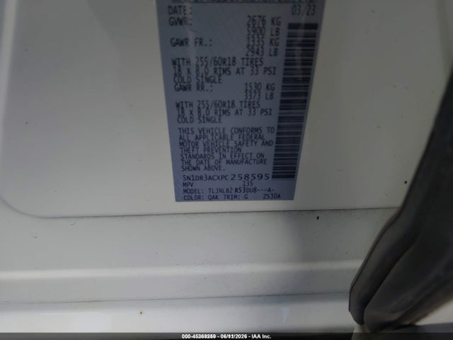 Nissan Pathfinder S 4wd 2023 5N1DR3ACXPC258595 Image 9
