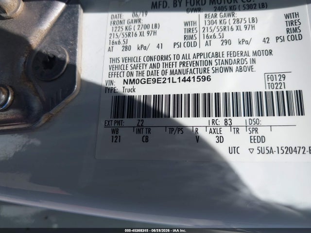 NM0GE9E21L1441596 Ford Transit Connect Xl Passenger