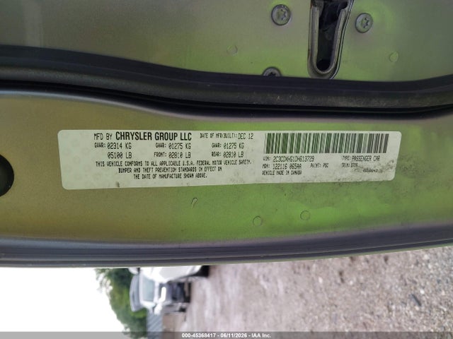 Продажа на аукционе авто 2013 Dodge Charger Sxt, vin: 2C3CDXHG1DH613729, номер лота: 45368417