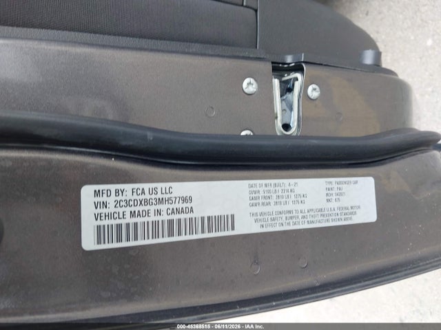 Dodge Charger Sxt Rwd 2021 2C3CDXBG3MH577969 Image 9