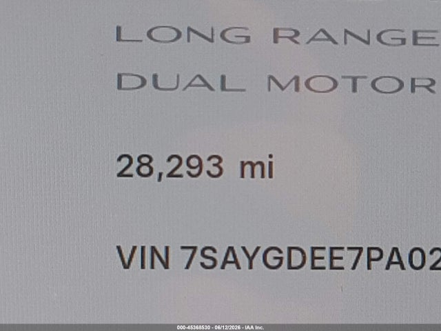 Aukcja sprzedaży 2023 Tesla Model Y Awd/long Range Dual Motor All-wheel Drive, vin: 7SAYGDEE7PA024656, numer aukcji: 45368530