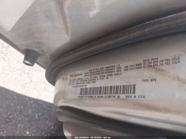 Aukcja sprzedaży 2005 Subaru Baja Sport, vin: 4S4BT62C257101769, numer aukcji: 45368544