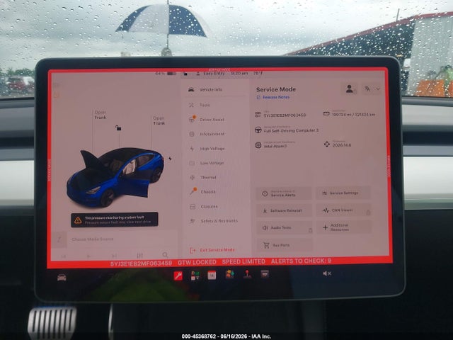 Aukcja sprzedaży 2021 Tesla Model 3 Long Range, vin: 5YJ3E1EB2MF063459, numer aukcji: 45368762