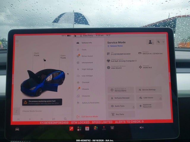 Aukcja sprzedaży 2021 Tesla Model 3 Long Range, vin: 5YJ3E1EB2MF063459, numer aukcji: 45368762