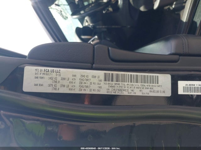 Aukcja sprzedaży 2016 Jeep Grand Cherokee Laredo, vin: 1C4RJFAG8GC448191, numer aukcji: 45368848