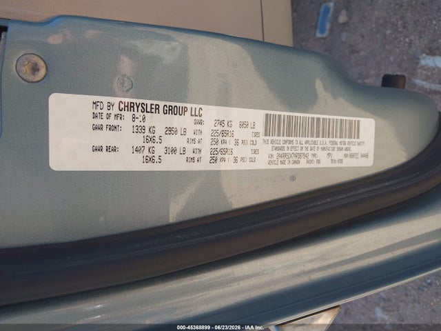 45368899 :رقم المزاد ، 2A4RR5DX7AR387942 vin ، 2010 Chrysler Town & Country Touring مزاد بيع