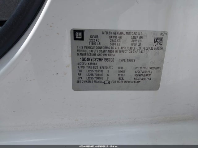 Chevrolet Silverado 3500hd Wt 2017 1GC4KYCY2HF198200 Image 9