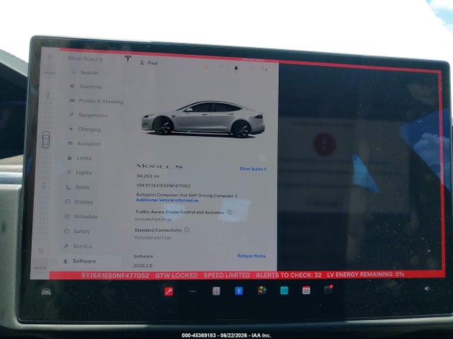 Tesla Model S Dual Motor All-wheel Drive 2022 5YJSA1E50NF477052 Image 7