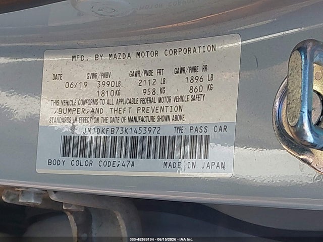Продаж на аукціоні авто 2019 Mazda Cx-3 Sport, vin: JM1DKFB73K1453972, номер лоту: 45369194