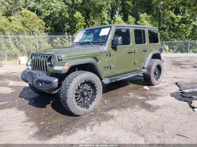 Aukcja sprzedaży 2022 Jeep Wrangler Unlimited Sahara Altitude 4x4, vin: 1C4HJXEM7NW162457, numer aukcji: 45369233