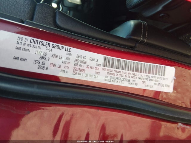 45369255 :رقم المزاد ، 1C4RJFBGXEC578288 vin ، 2014 Jeep Grand Cherokee Limited مزاد بيع