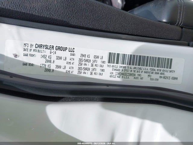 Dodge Durango Sxt 2014 1C4RDHAG5EC590594 Image 9