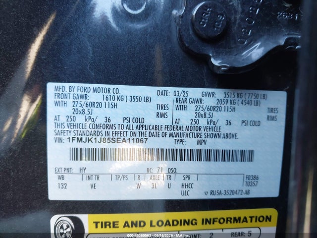 Ford Expedition Active Max 2025 1FMJK1J85SEA11067 Image 9