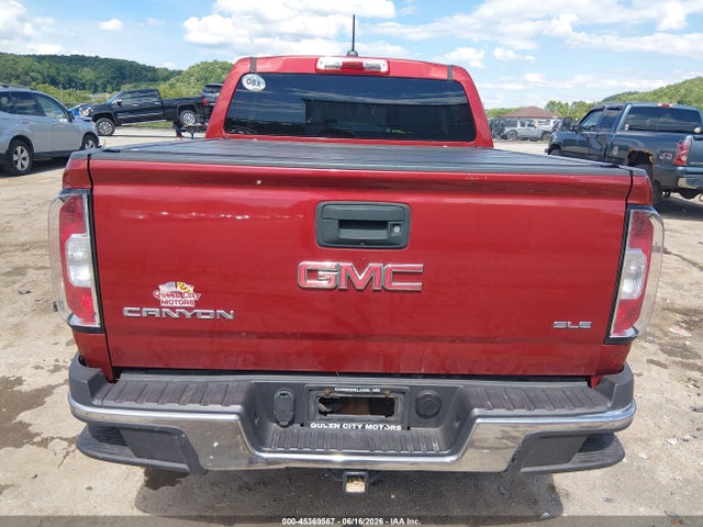 45369567 :رقم المزاد ، 1GTG6BE36F1139404 vin ، 2015 Gmc Canyon Sle مزاد بيع