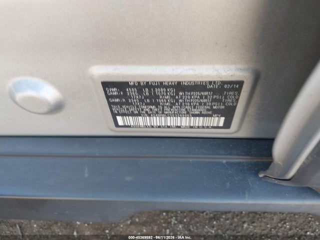 Aukcja sprzedaży 2014 Subaru Outback 2.5i Limited, vin: 4S4BRBLC5E3288065, numer aukcji: 45369592