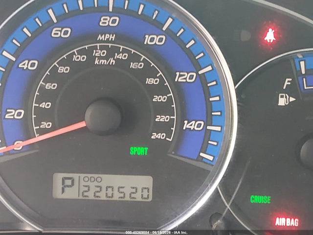 45369884 :رقم المزاد ، JF2SH63619H771202 vin ، 2009 Subaru Forester 2.5x مزاد بيع