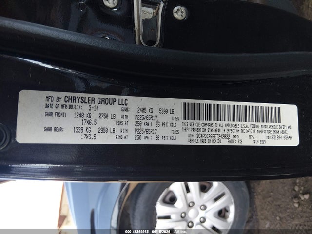 3C4PDCAB2ET242822 Dodge JOURNEY SE