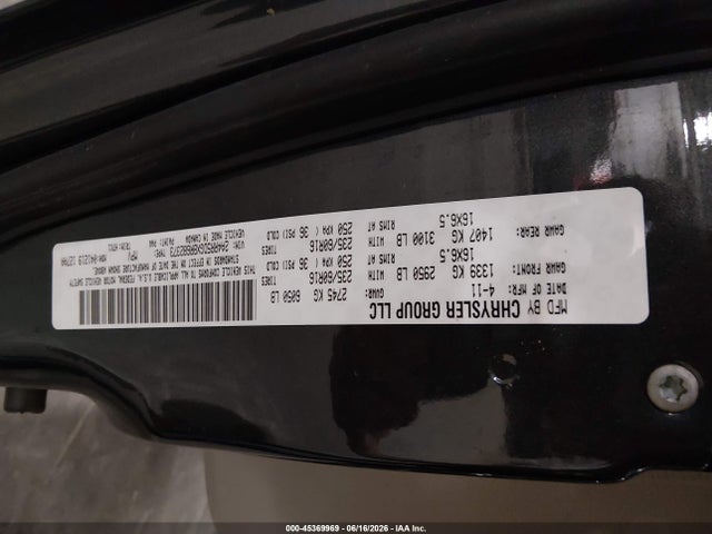 Aukcja sprzedaży 2011 Chrysler Town & Country Touring, vin: 2A4RR5DGXBR682373, numer aukcji: 45369969