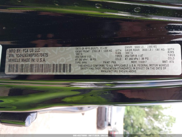 Aukcja sprzedaży 2023 Jeep Wrangler 4-door Sahara 4x4, vin: 1C4HJXEN6PW570475, numer aukcji: 45370099