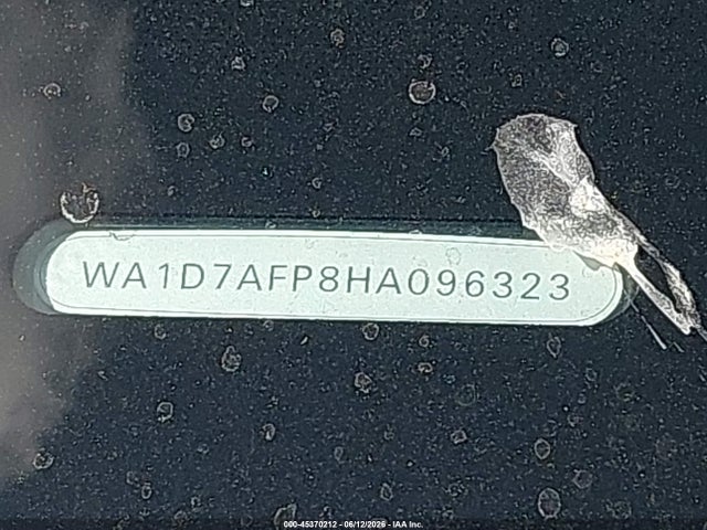 45370212 :رقم المزاد ، WA1D7AFP8HA096323 vin ، 2017 Audi Q5 3.0t Premium Plus مزاد بيع