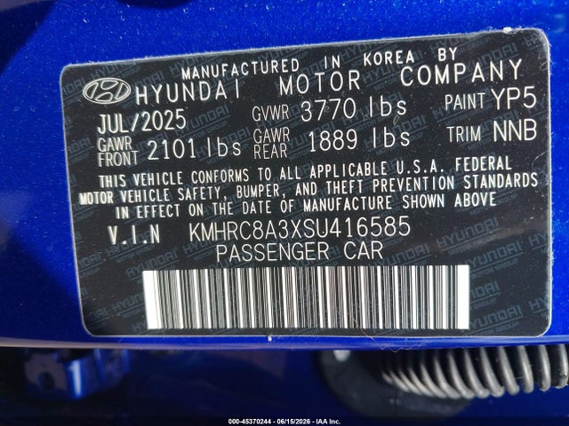 Hyundai Venue Sel 2025 KMHRC8A3XSU416585 Image 9
