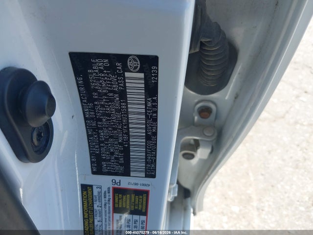4T1BF1FK1HU315881 Toyota CAMRY LE