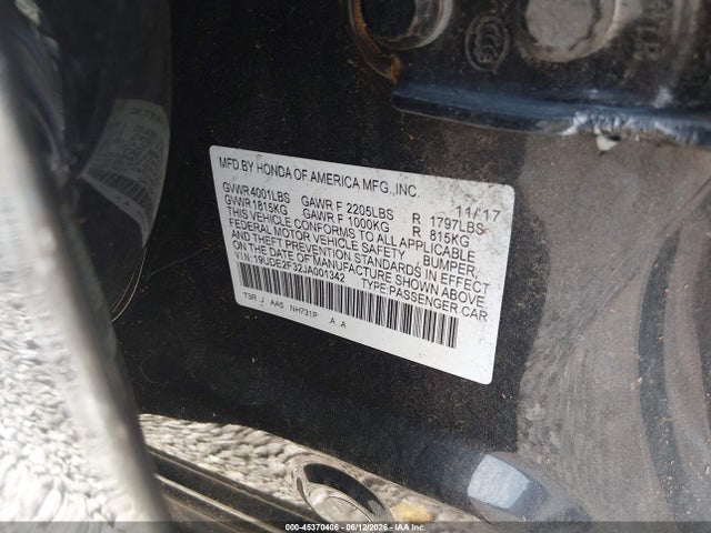Aukcja sprzedaży 2018 Acura Ilx Acurawatch Plus Package, vin: 19UDE2F32JA001342, numer aukcji: 45370406