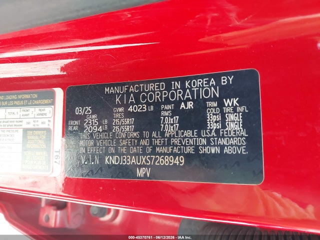 KIA SOUL EX 2025 KNDJ33AUXS7268949 Image 9