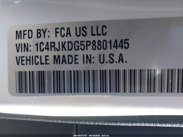 Продажа на аукционе авто 2023 Jeep Grand Cherokee L Overland 4x4, vin: 1C4RJKDG5P8801445, номер лота: 45370787