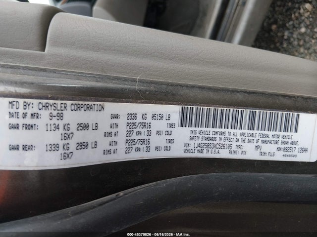 Aukcja sprzedaży 1999 Jeep Grand Cherokee Laredo, vin: 1J4G258S3XC526105, numer aukcji: 45370826