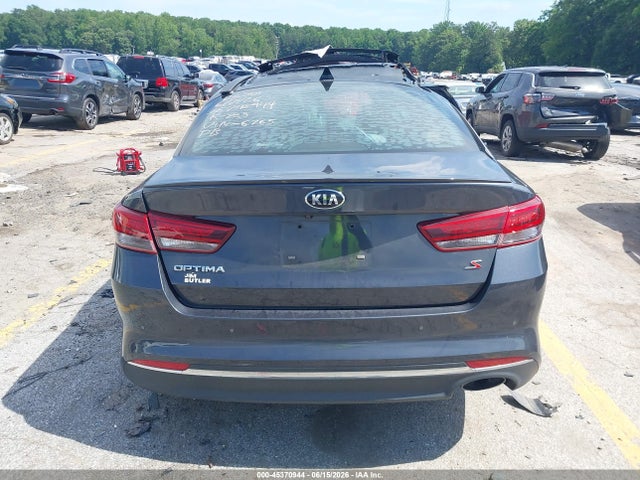 2018 Kia Optima S მანქანა იყიდება აუქციონზე, vin: 5XXGT4L38JG246765, აუქციონის ნომერი: 45370944