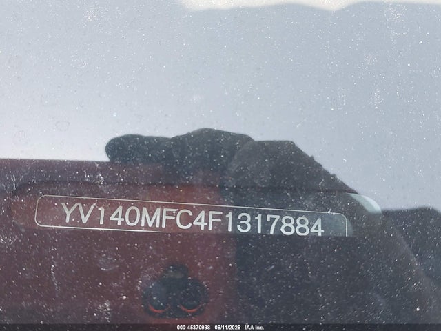 45370988 :رقم المزاد ، YV140MFC4F1317884 vin ، 2015 Volvo S60 T5 Premier Plus مزاد بيع