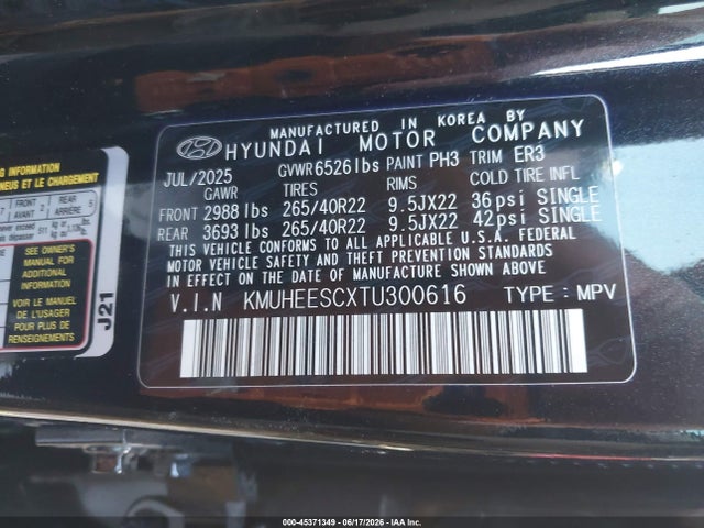 Продажа на аукционе авто 2026 Genesis Gv80 3.5t Prestige Awd, vin: KMUHEESCXTU300616, номер лота: 45371349