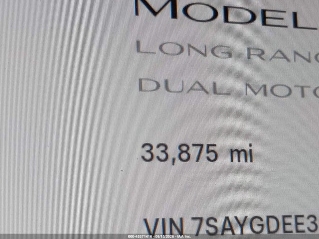2023 Tesla Model Y Awd/long Range Dual Motor All-wheel Drive მანქანა იყიდება აუქციონზე, vin: 7SAYGDEE3PA091710, აუქციონის ნომერი: 45371416