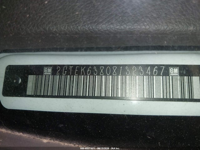 45371671 :رقم المزاد ، 2GTEK638081323467 vin ، 2008 Gmc Sierra 1500 Denali مزاد بيع