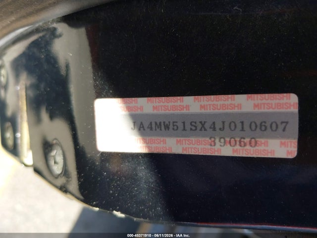 45371910 :رقم المزاد ، JA4MW51SX4J010607 vin ، 2004 Mitsubishi Montero Xls مزاد بيع