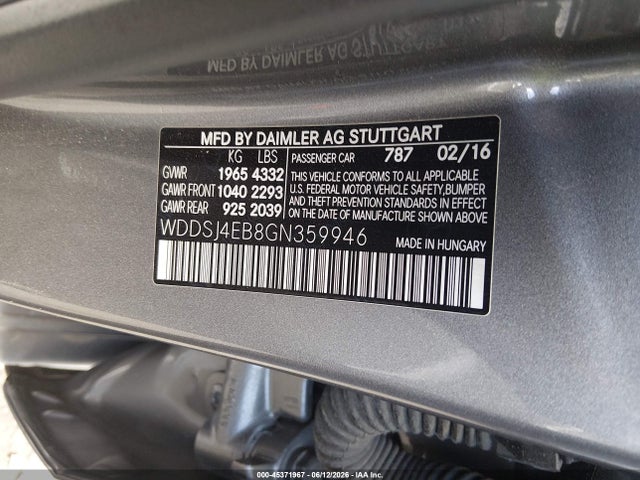 Mercedes-Benz CLA 250 2016 WDDSJ4EB8GN359946 Image 9
