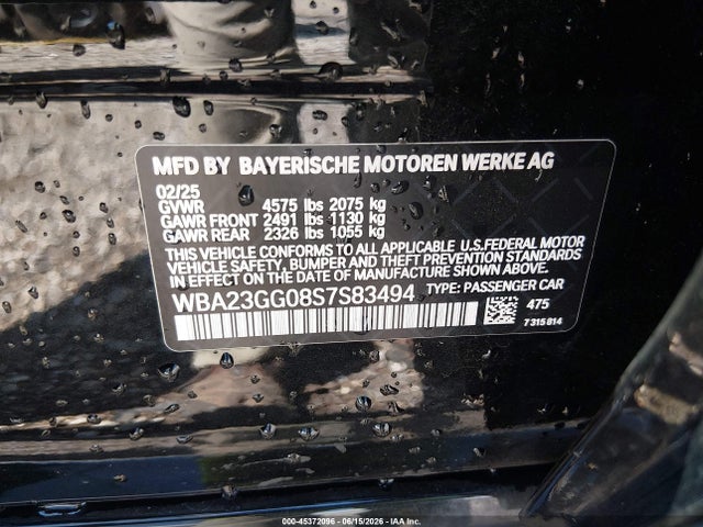 Aukcja sprzedaży 2025 Bmw 228 Gran Coupe Xdrive, vin: WBA23GG08S7S83494, numer aukcji: 45372096