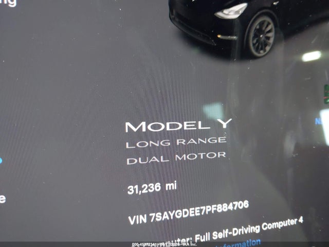 Aukcja sprzedaży 2023 Tesla Model Y Awd/long Range Dual Motor All-wheel Drive, vin: 7SAYGDEE7PF884706, numer aukcji: 45372341