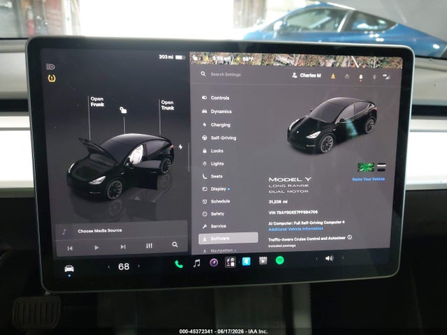 Aukcja sprzedaży 2023 Tesla Model Y Awd/long Range Dual Motor All-wheel Drive, vin: 7SAYGDEE7PF884706, numer aukcji: 45372341