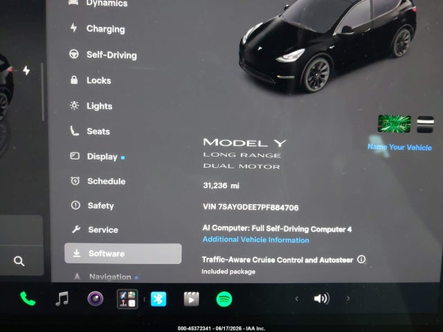 Aukcja sprzedaży 2023 Tesla Model Y Awd/long Range Dual Motor All-wheel Drive, vin: 7SAYGDEE7PF884706, numer aukcji: 45372341