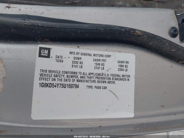 Aukcja sprzedaży 2005 Cadillac Deville Livery, vin: 1G6KD54Y75U169784, numer aukcji: 45372415