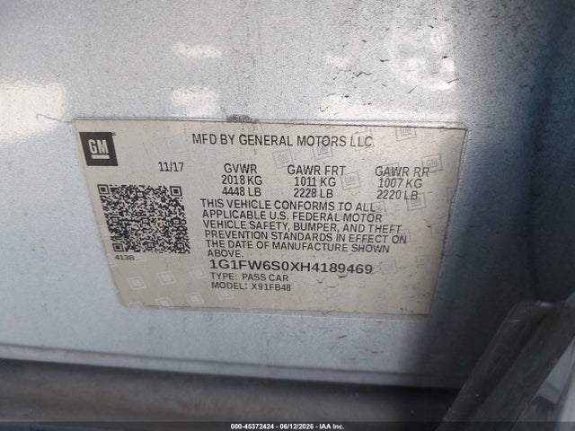 Chevrolet BOLT EV LT 2017 1G1FW6S0XH4189469 Image 9