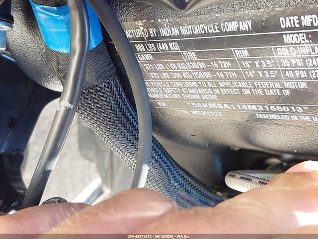 INDIAN MOTORCYCLE CO. Scout Sixty Abs 2021 56KMSA114M3166013 Image 10