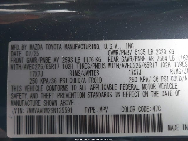 7MMVAADW2SN135591 Mazda Cx-50 Hybrid Premium Package