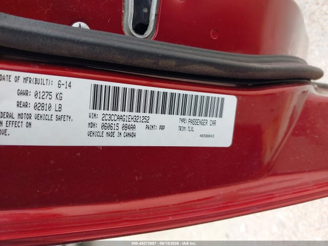 Aukcja sprzedaży 2014 Chrysler 300, vin: 2C3CCAAG1EH321252, numer aukcji: 45372987