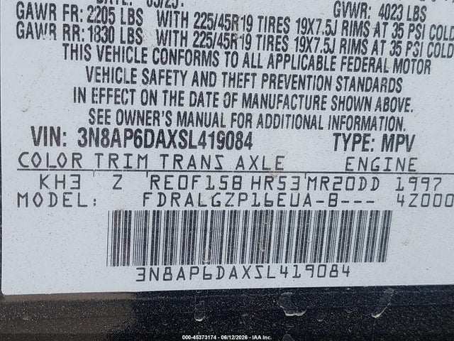 3N8AP6DAXSL419084 Nissan Kicks Sr Fwd